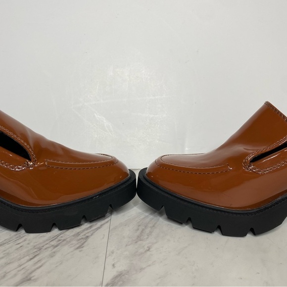 New! Blondo Josie Cognac Patent Heeled Loafer 11 - Picture 6 of 16